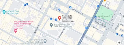 Map showing the location of Mocha Moments